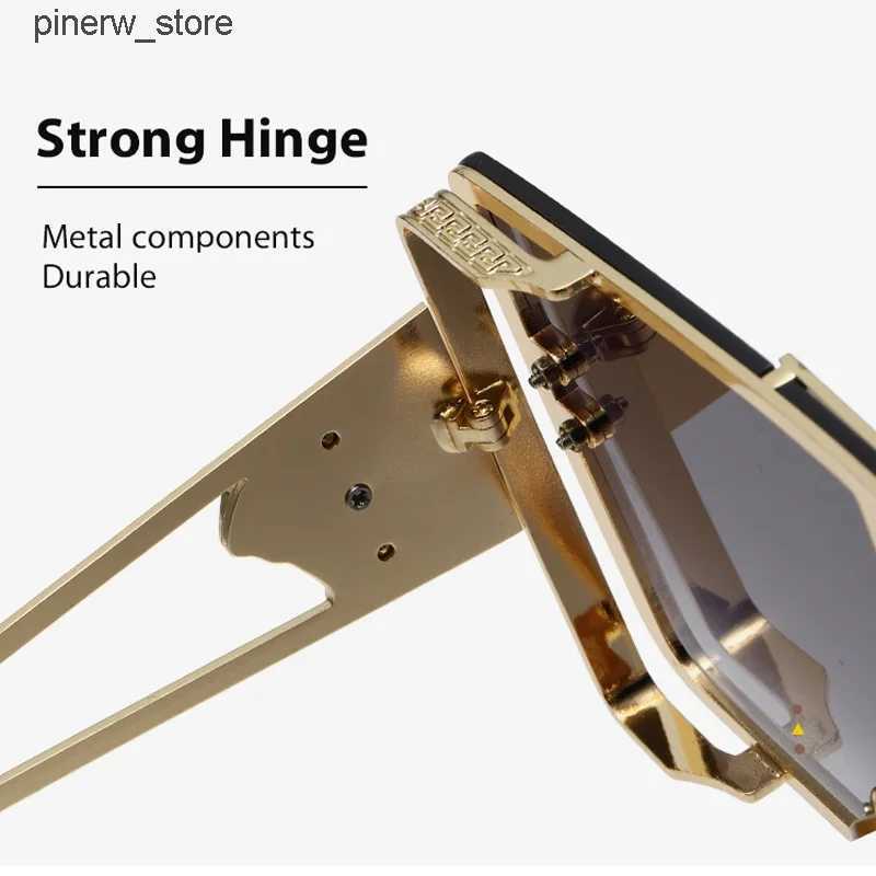 Sunglasses Sunglasses Glasses Frame Spectacle Eyewear Accessories Women Fashion Square Outdoor UV400 AE1378B Cool Street Sunglasses L240910