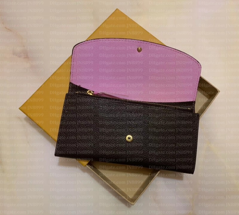 Designer Wallets Luxury Womens Long Purses Letters Credit Card Holders Fashion Ladies Plaid Money Clutch Bags Wallet With Box and Dust Bag