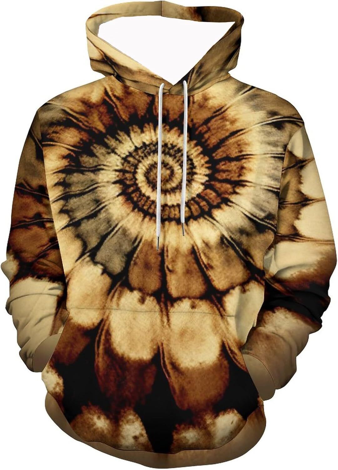 Hoodie for Mens Womens Novelty Blue Spiral Stripe Hoodie Vintage Rainbow Tie Dye Hippy Long Sleeve Sweatshirt Hoodie Graphic Hoodies sweatshirt cool