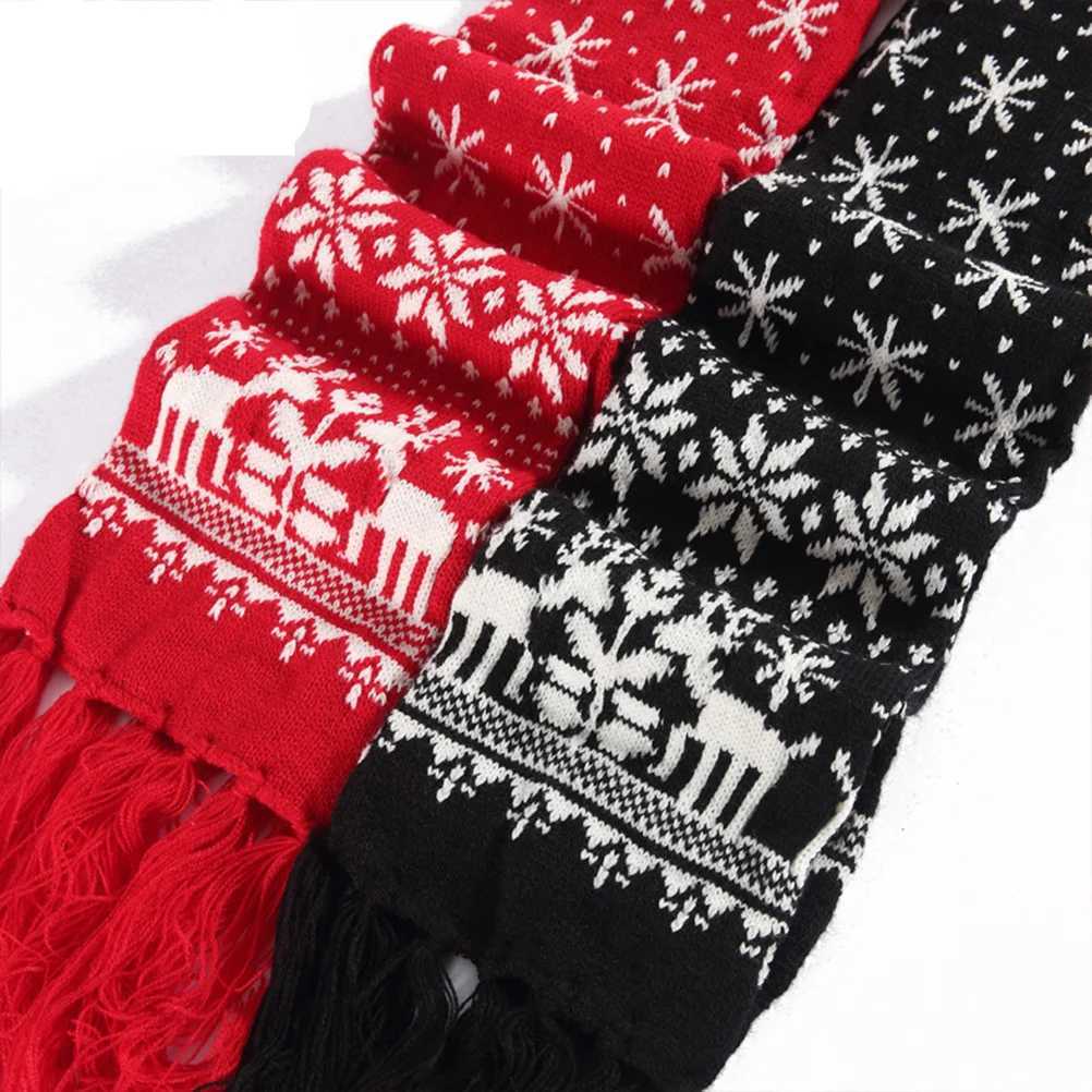 Christmas themed scarf for autumn and winter cold prevention Miss X241017