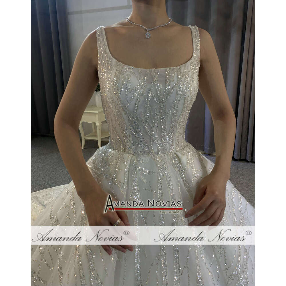 Amanda Novias Real photos wedding 100% high quality custom made dress