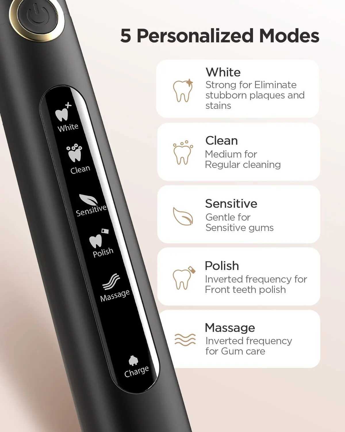 Fairywill electric sonic toothbrush USB charging FW-507 rechargeable waterproof electronic toothbrush replaced with human head M241017