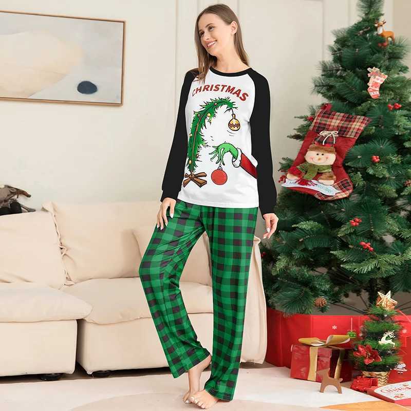 New Christmas Pajama Family Matching Set for Adults Children Santa Claus Family Matching Set W241015
