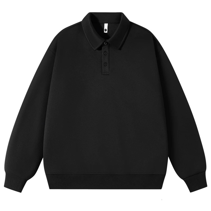 Fashion spring and autumn sports casual long sleeve POLO shirt men loose lapel shirt mens hoodie with youth long sleeve T-shirt 241017