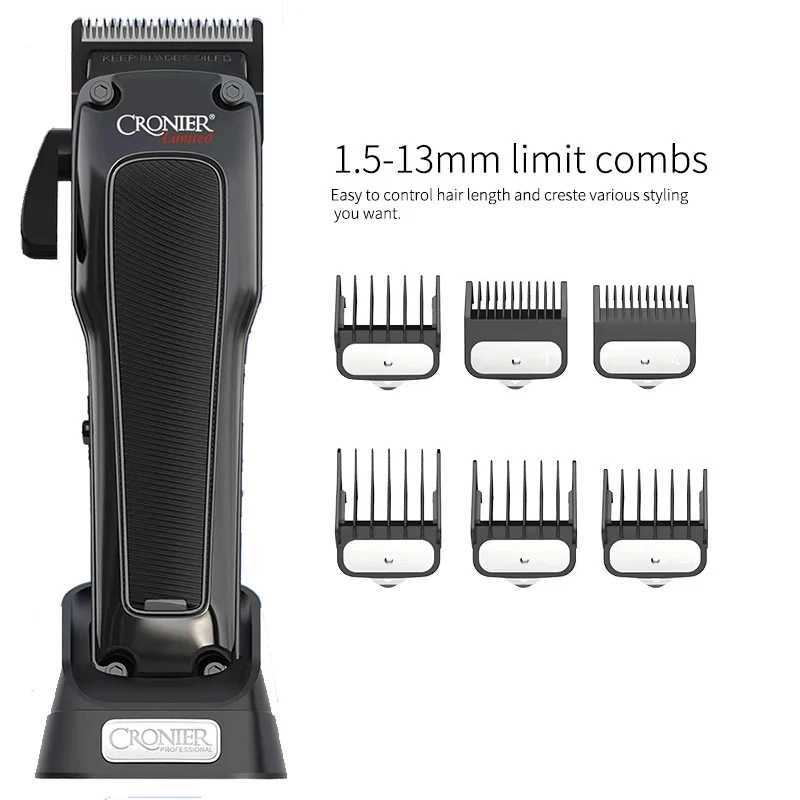 Full metal cordless professional 7000RPM hair clipper mens beard electric hair clipper adjustable kit W241017