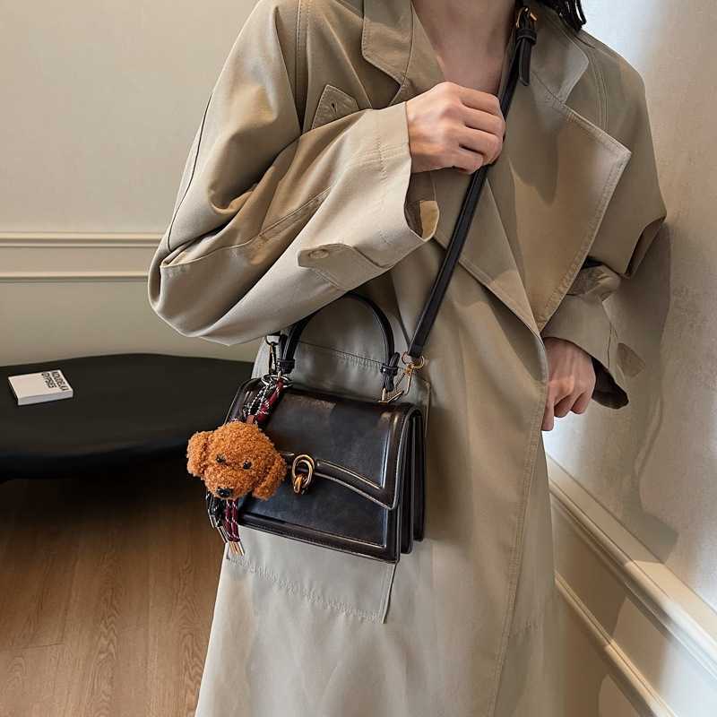 Autumn Fashion Handheld Small Square Bag for Women 2024 New Style Commuter Luxury Single Shoulder Crossbody Bag for Women Y241017