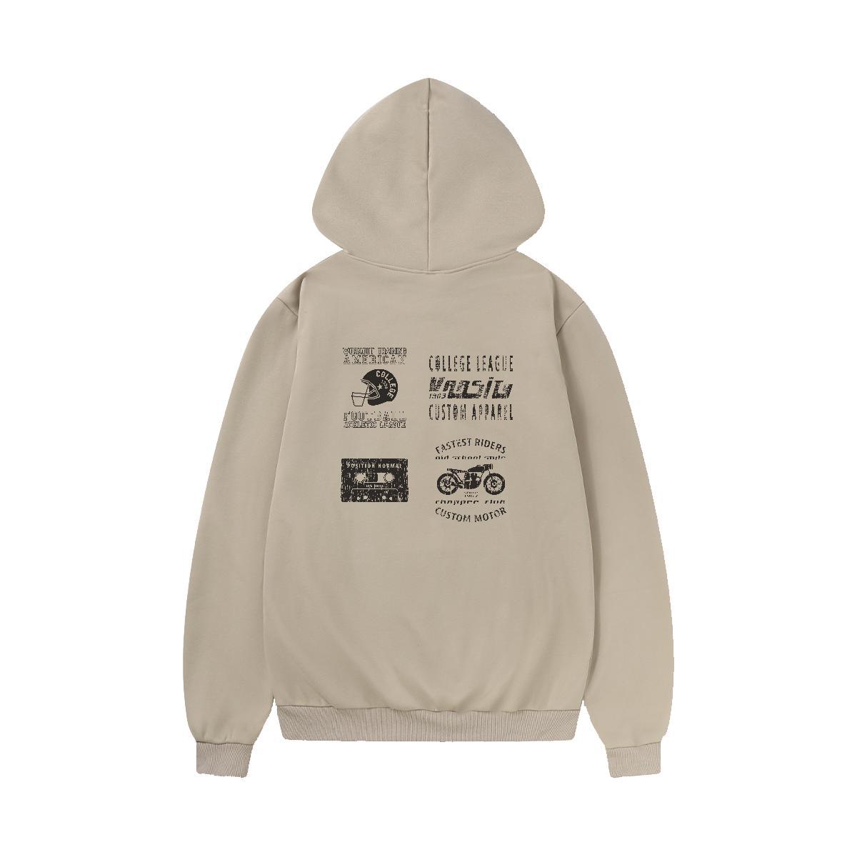New Arrival Hoodie Drawstring Long Sleeve Free Shipping Hoodie Pullover Cartoon Print Top Hoody Street Velvet Thick