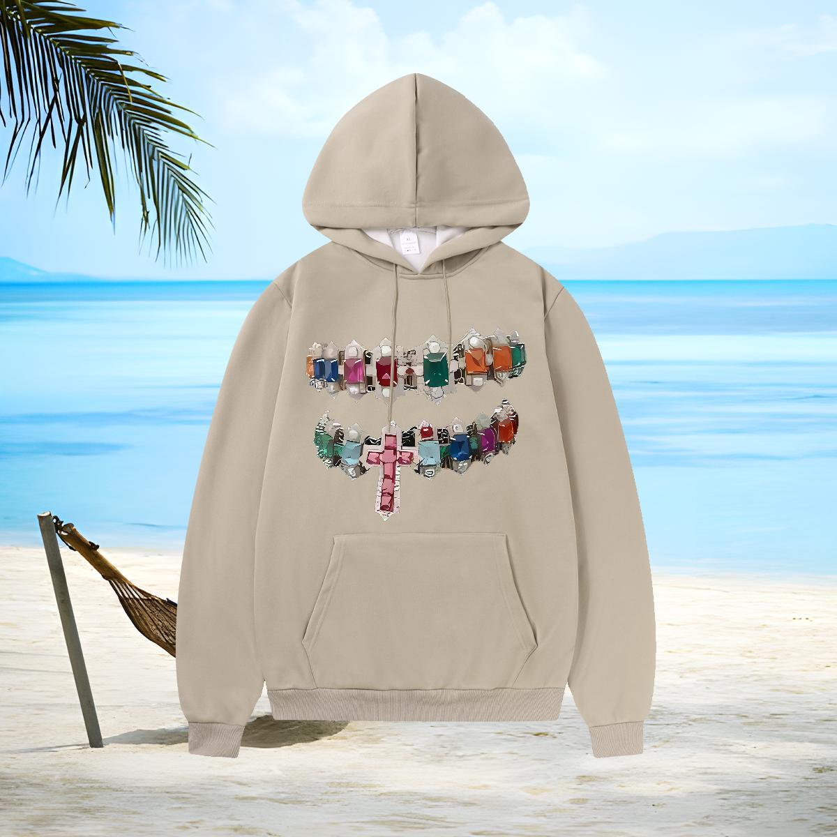 Fashion Design Men's Hooded Sweatshirt Hooded Collar Loose Hoodie for Man Woman Casual Daily Wear Clothes Black Oversized 350g Cotton
