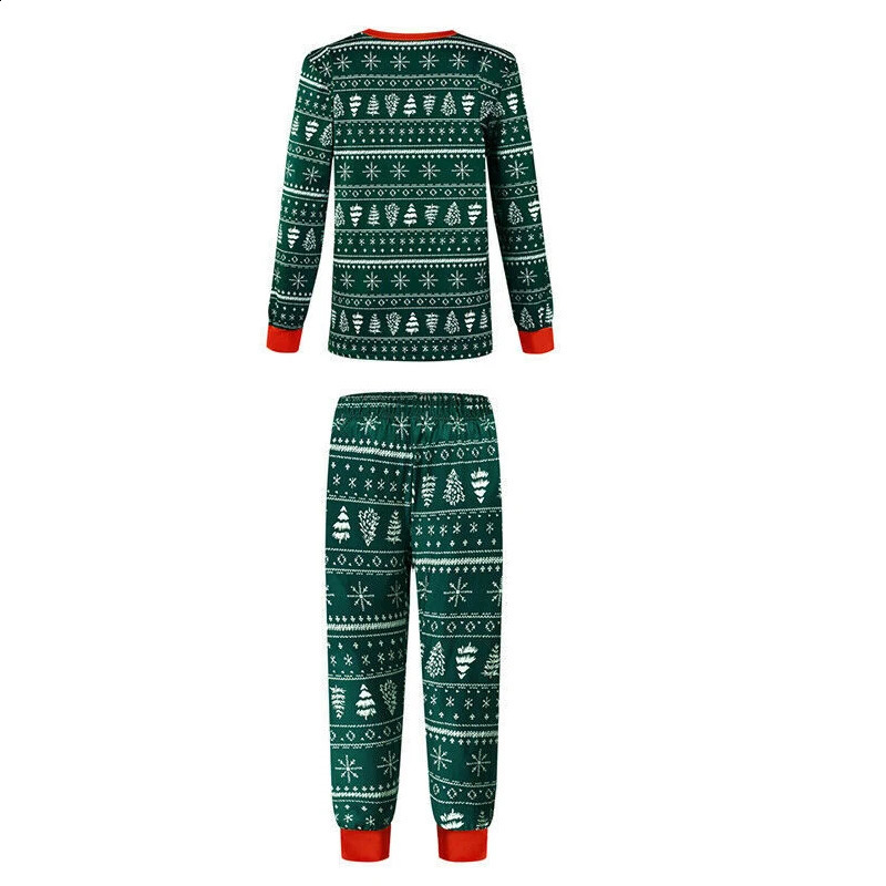 2025 Christmas Family Pajamas Set Green Look Matching Adult Women Mom Me Kids Xmas Clothes Sleepwear Baby Romper Outfits 241017