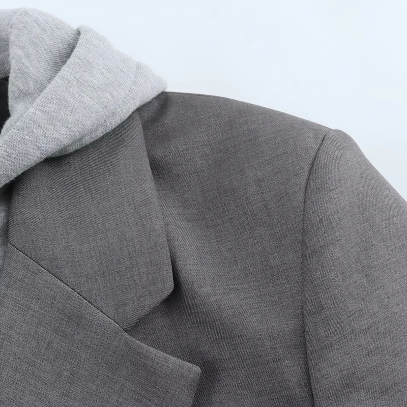Women's Blazers Jackets Hoodies Office Elegant Outwear With Button Long Sleeve Inszar Casacos De Inverno Feminino Coat