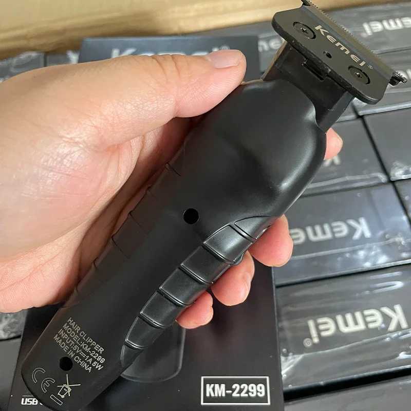 Kemei 2299 Hair Clipper Cordless Trimmer 0mm Zero Gap Carving Edge Cutting Machine Details Professional Electric Cutting Machine W241017