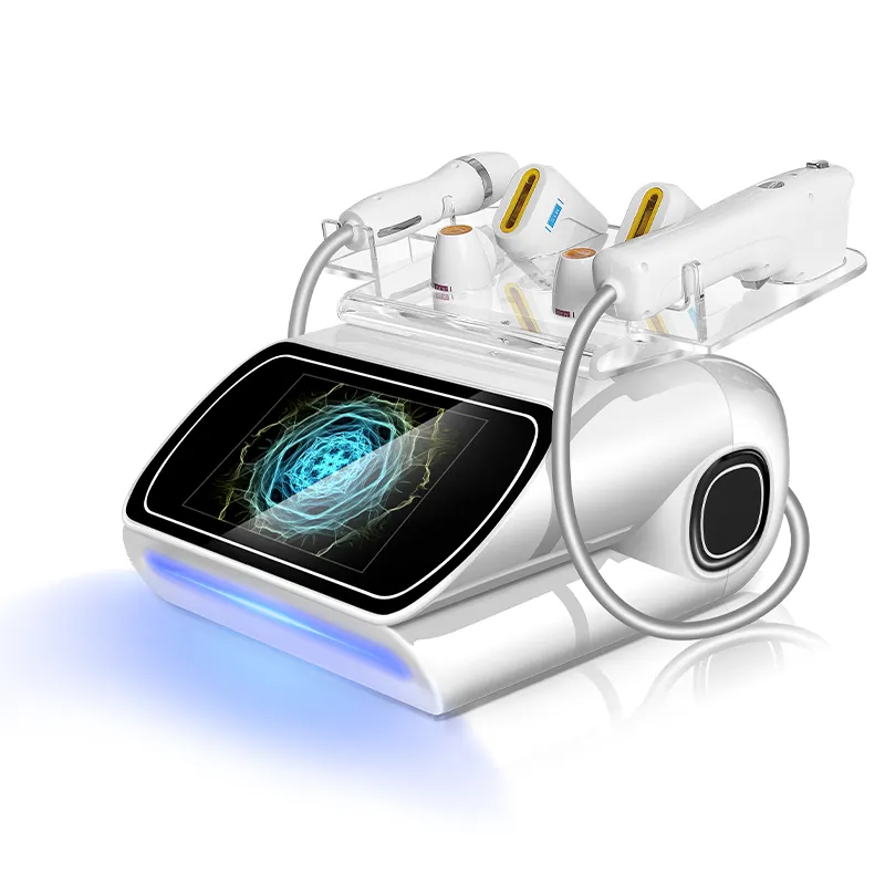 Compact Full Layer HIFU Machine for 7D Skin Firming Wrinkle Reduction 2 in 1 Ultrasound Skin Elasticity Restoration Fine Line Improving Salon