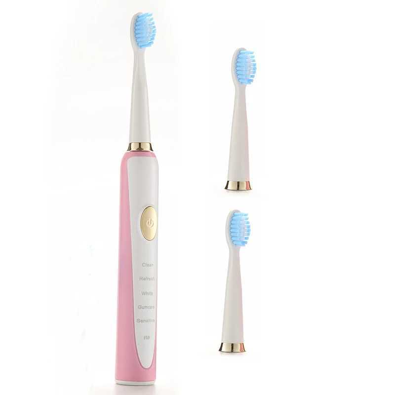 Electric toothbrush powerful sonic cleaning rechargeable waterproof suitable for men women households medical equipment oral care M241017