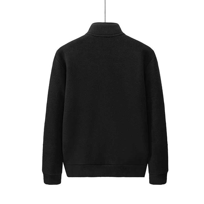 8XL Lamb fleece jacket for men autumn winter mens jacket with thickened fleece warmth stand up collar fleece casual jacketsXJ241017