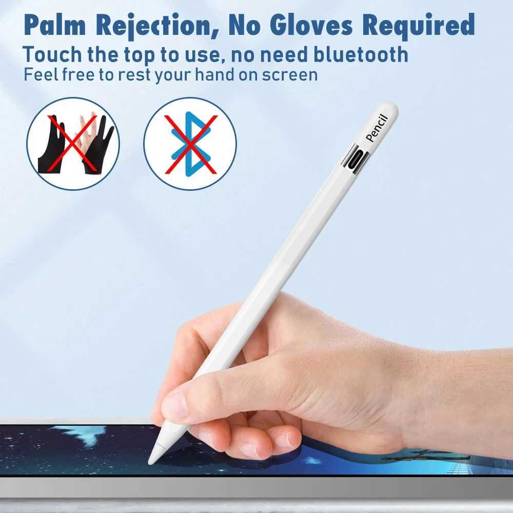 Stylus Pens New Pencil (USB-C) for Pencil (USB-C) Capacitive Pen for Active Tablet Pen Palm Repulse Tile Pressure y241017