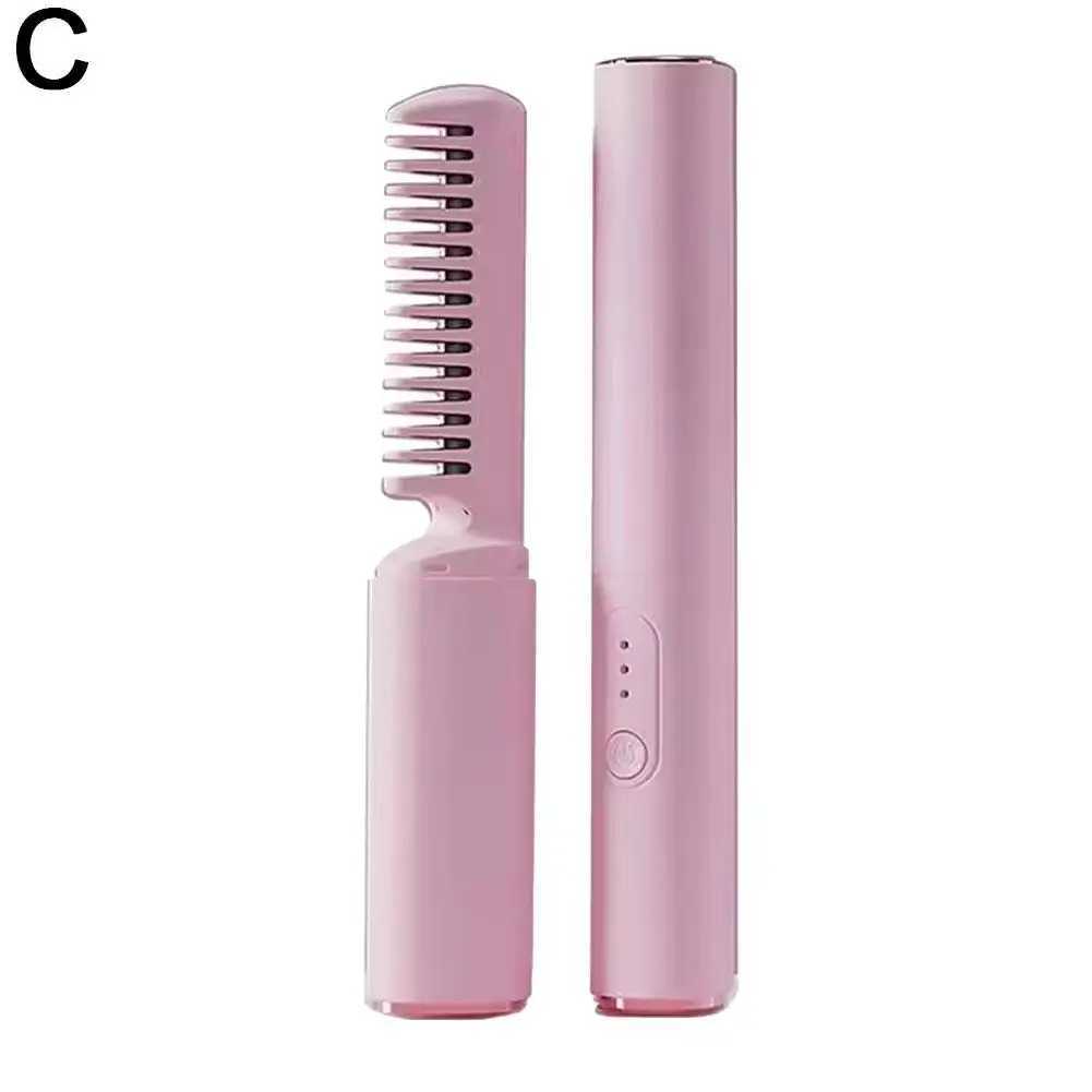 Hair Straightener Brush 3 Levels 60s Anti-Scald Heat Cordless Comb Heating Up Hot Brush Temperature Straightener Constant N0Z1XJ241016