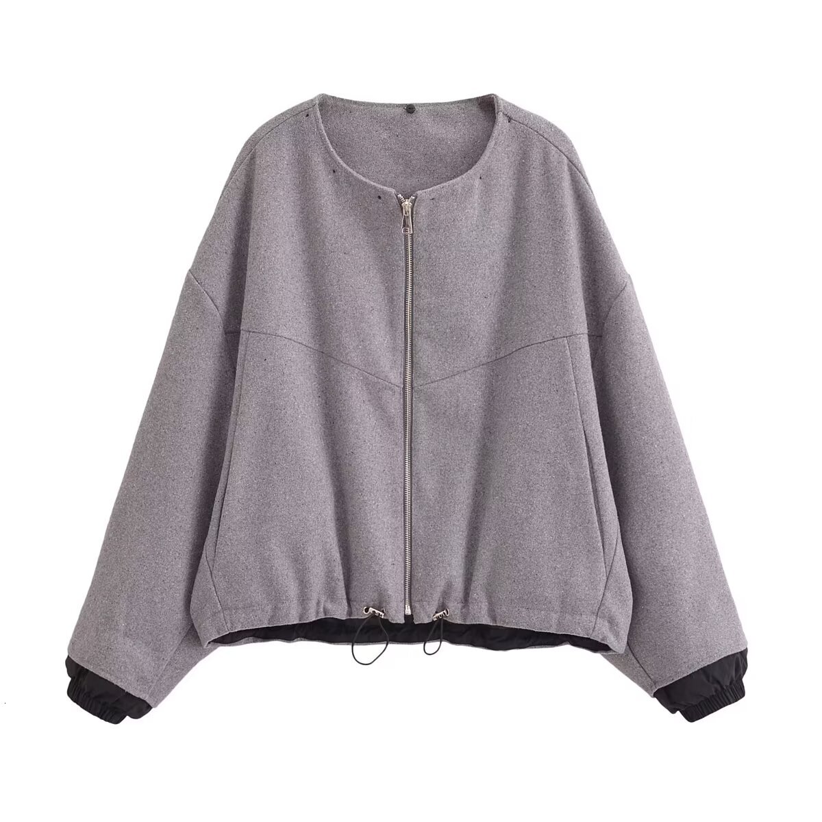 Women Jacket Chaquetas Hoodies Coat Casual Loose 2024 Inszartrafaf With Zipper Outwear Patchwork Y2k Jaqueta Bomber
