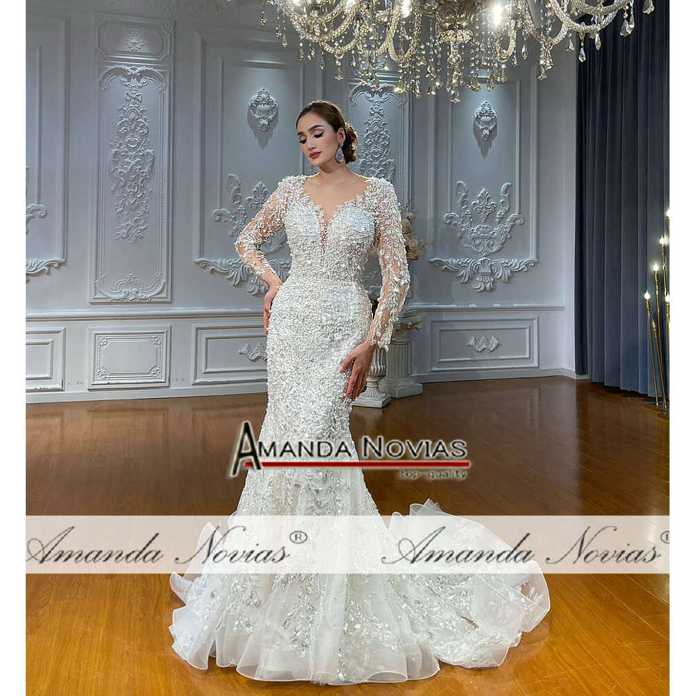Amanda Novias 2 in 1 Lace Wedding Dress