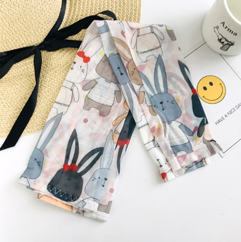 Printed ice silk ice sleeve female sunscreen hand sleeve arm sleeve sleeve set loose versatile wholesale