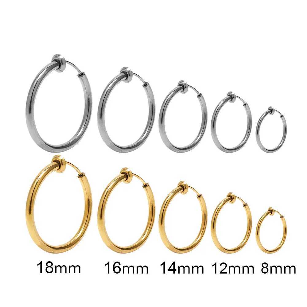 5 pairs of stainless steel earrings without ear holes and clamps without drills are used for making jewelry without piercing earrings W241017