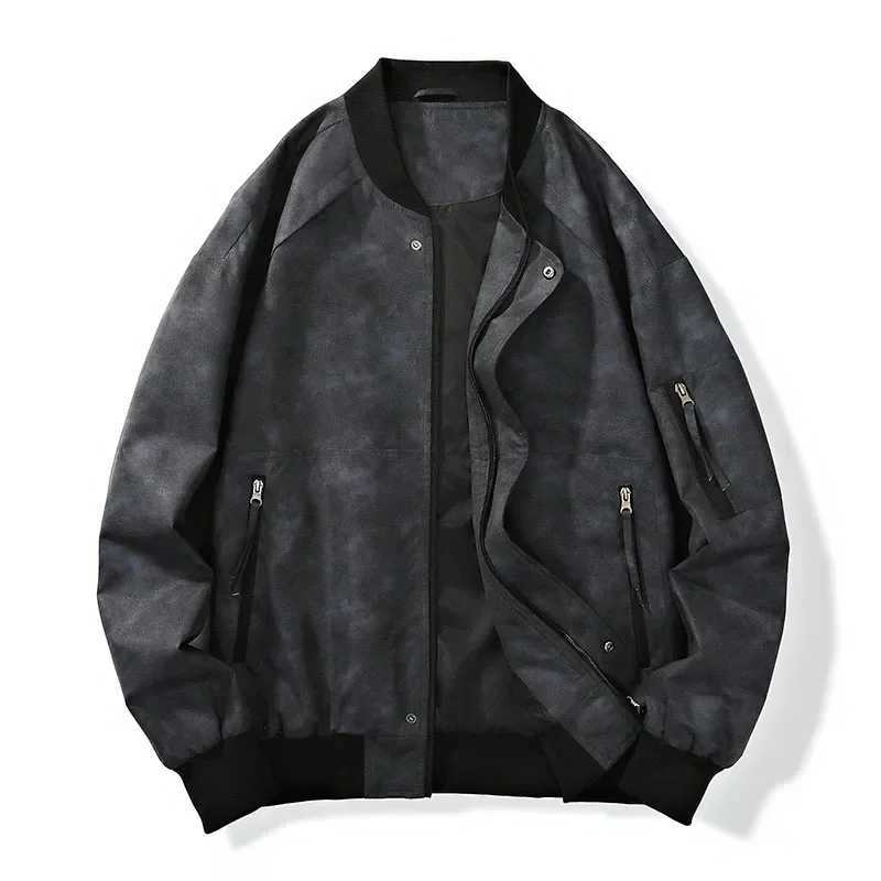 New mens bomber jacket fashionable streetwear casual autumn baseball jacket mens jacket hip-hop jacket M241017