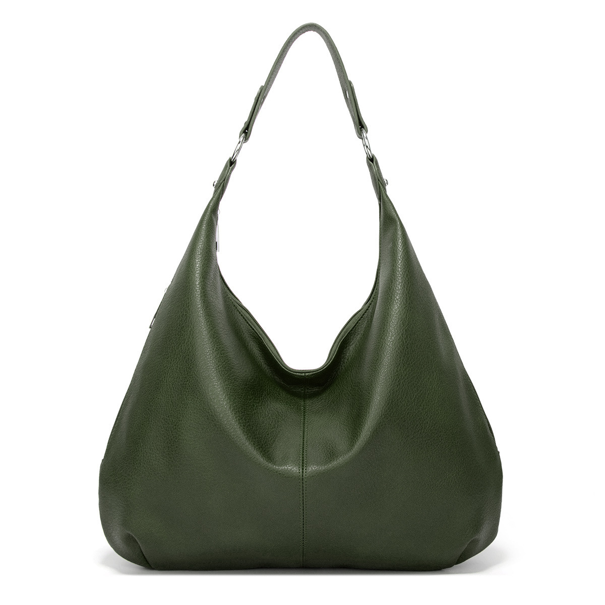 Designer Leather Crossbody Loop Hobo Tote: Large Capacity Shoulder Bag Handbag