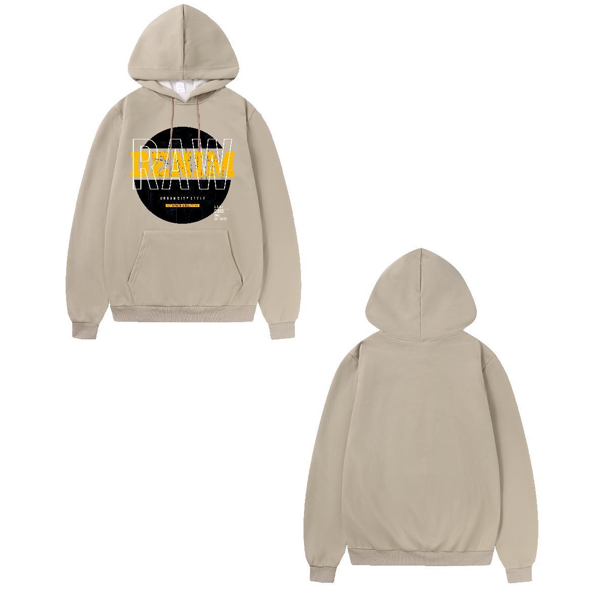 Factory Direct Hoodie for Men Breathable Soft Warm Men Tops Hoodie Plus Size Cartoon Clothings High Street Hip Hop Thick Plush