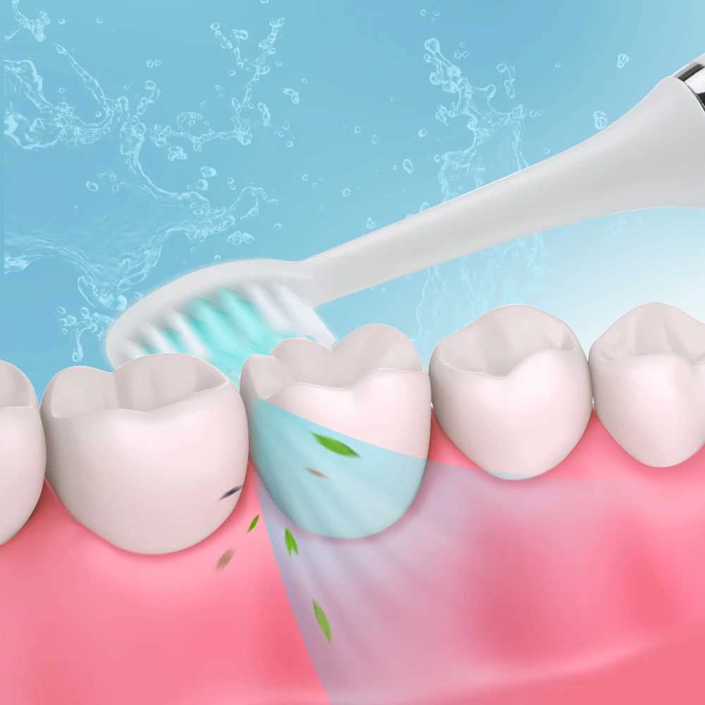 Intelligent electric toothbrush USB charging teeth cleaning and whitening sonic toothbrush timed teeth brush with replacement head M241017