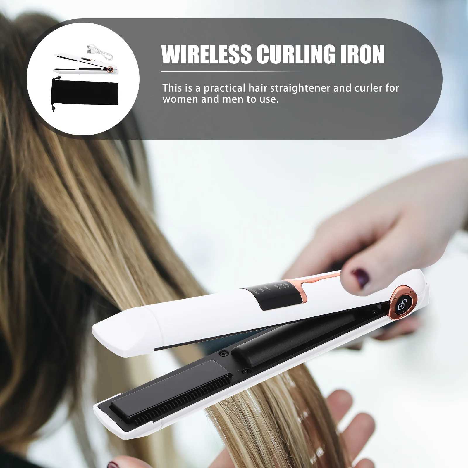 Curling Iron Hair Styling Tools Electric Curlers Wireless Rollers Wand Shaping Straightener Dual Purpose No Damage TravelXJ241016