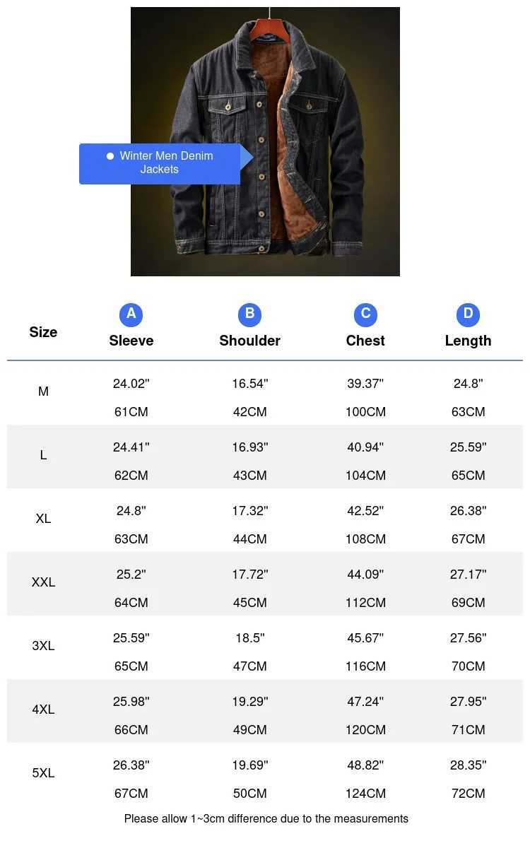 Winter mens denim jacket fashionable mens retro streetwear punk motorcycle denim jacket mens lapel wool warm denim jacket clothing X241017