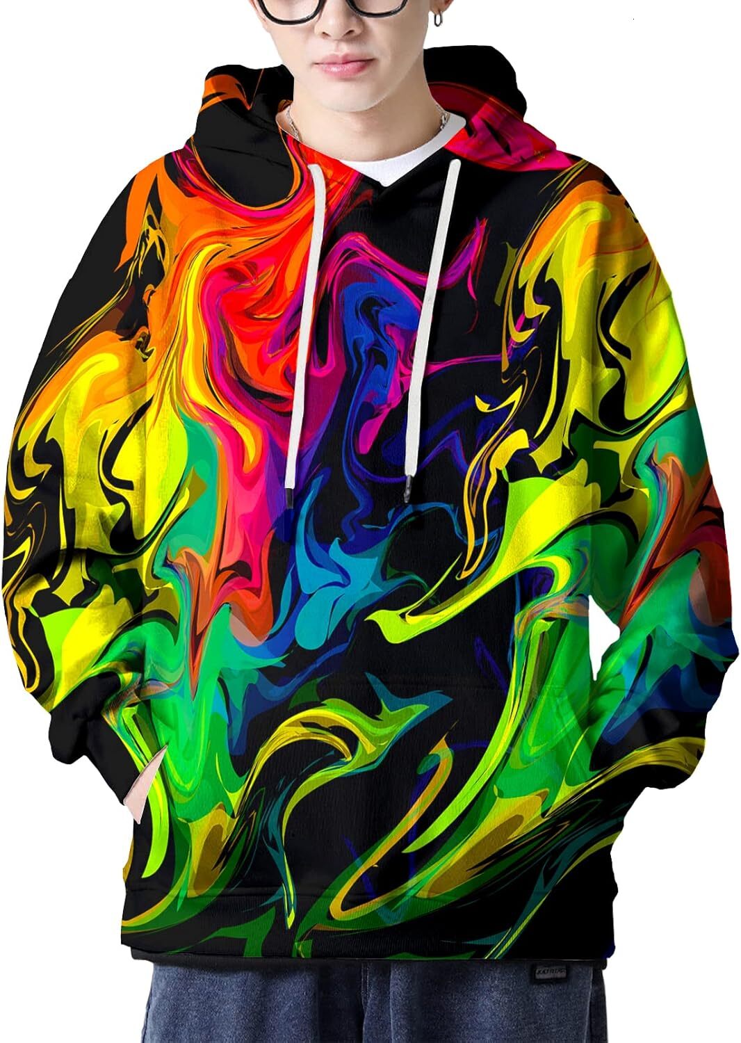 Hoodie for Mens Womens Men Women 3D Hooded Hoodies Fashion Long Sleeve Pullover Hooded Sweatshirt Top with Pocket Graphic Hoodies sweatshirt Fashionab