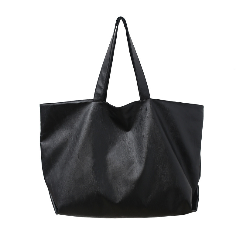 Extra Big Capacity Leather Tote Brown Black Commutting Large For Fashion Women Bag Brand Ladies Hand Bags