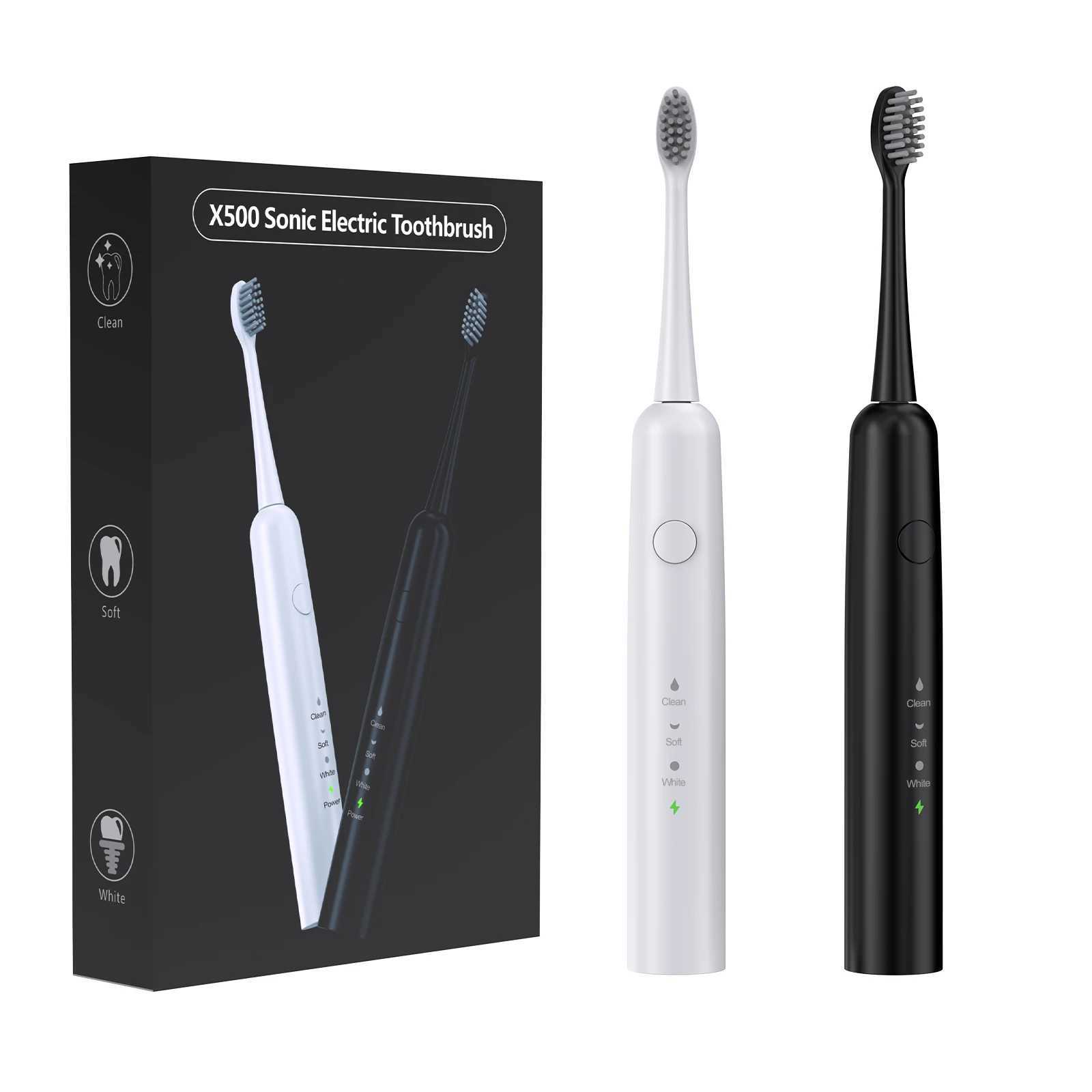 Adult Sonic Electric Toothbrush Travel Kit Advanced USB Charging Soinc Toothbrush IPX7 Waterproof Comes with 6 Toothbrush Heads M241017