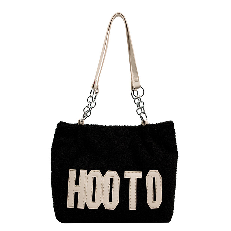 Large Capacity Popular Winter New Style Trendy Fashion Handheld Simple Cross Shoulder Casual Tote Bag