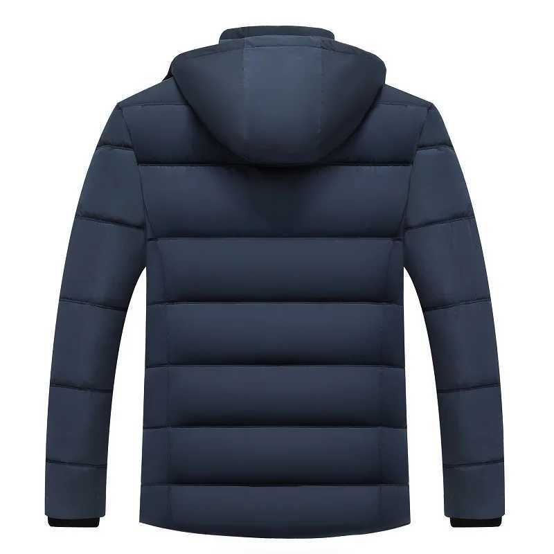 2024 new hooded winter jacket for men thick and warm windproof gift for mens winter jacket X241017