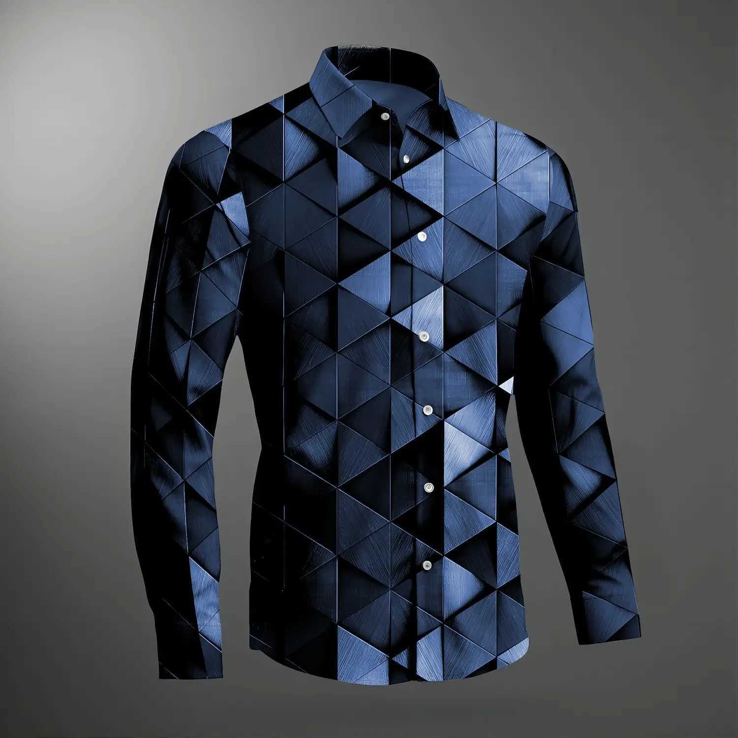 Novel abstract mens holiday casual daily weekend autumn and winter night bed long sleeve black blue purple LX241017