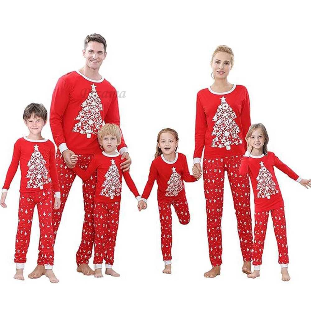 2024 Christmas Pajamas Baby Mom Child Daughter Mom Family Set Christmas Pjs Long Sleeve Pajama Matching Set Family Appearance W241015