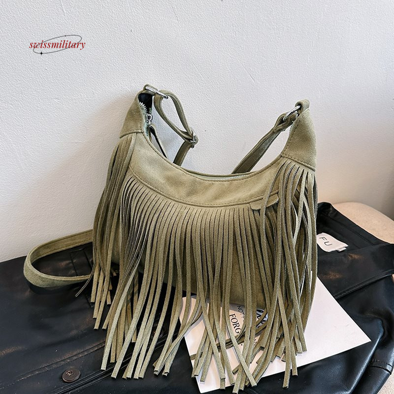 Brown Personalized Design 2024 Summer New Women's Bohemian Versatile Crossbody Bag #59 swissmilitary