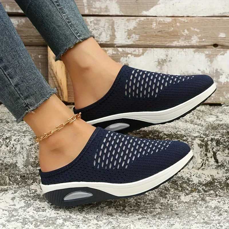 Womens wedge slider advanced slider retro anti-skid casual womens platform retro shoes oversize orthodontic diabetes sandals Y241017