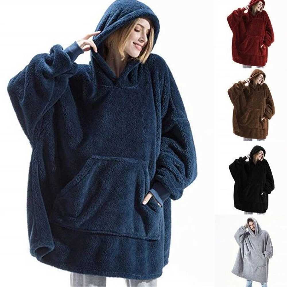 10 Colors Fleece Unisex Loose Hooded Coats Autumn Winter Add Velvet Lover Men And Women Pullover Sweatshirt FYY-9008X241016