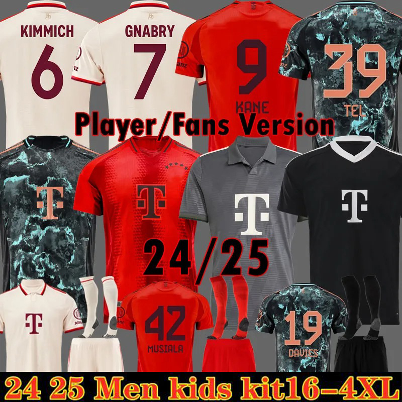 24 25 GORETZKA KANE soccer jerseyS SANE KIMMICH MUSIALA DAVIES Oktoberfest Shirts 50th COMAN LAIMER TEL BAYERNS mUNIch GNABRY 2024 2025 Kit Kids Equipent 3XL 4XL 2025
