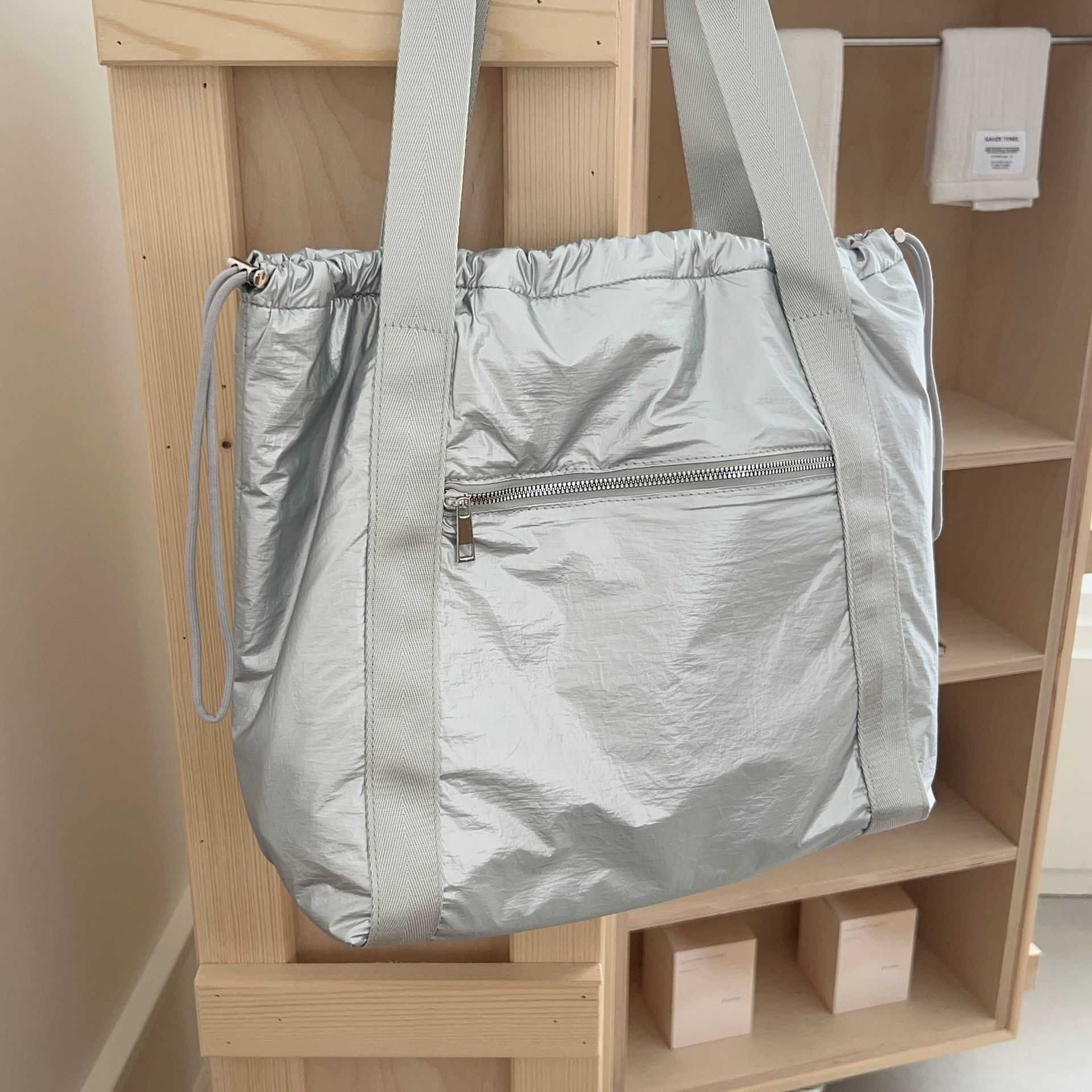 Korean Instagram Same Large Capacity Shoulder Handbag Travel Versatile Leisure Tote Bag 241015