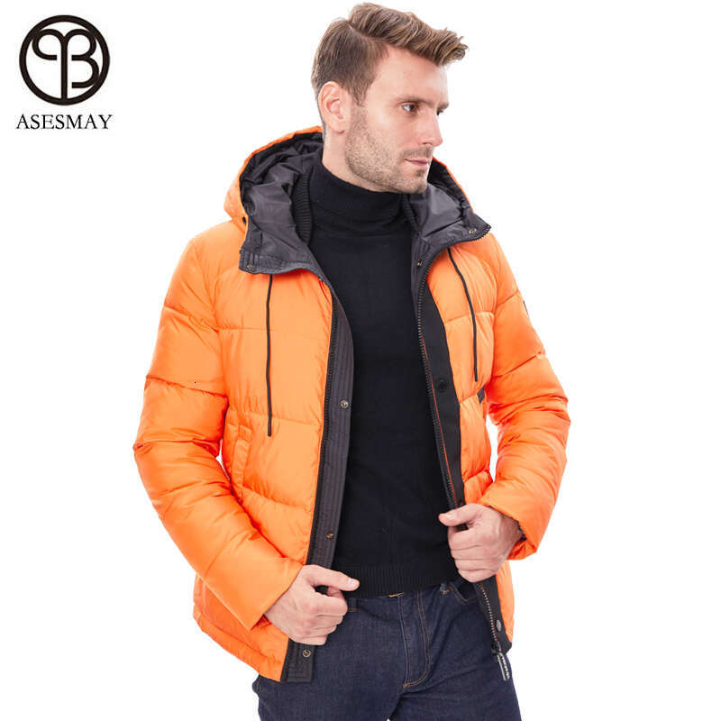 2024 Men Jacket Padded Parkas Thickening Warm European Size Minus Degree -35 Hooded Men Winter Coat Goose Feather Jackets