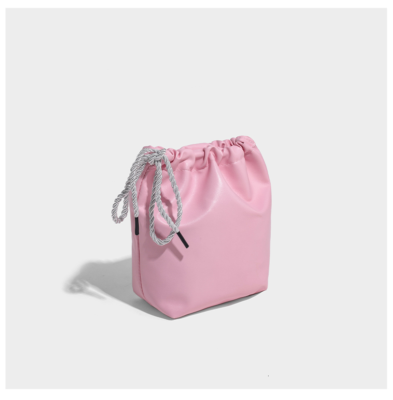 Women's Laser Bag 2024 New Candy Colored Small Bucket Tote Bag With Wallet Hologram Transparent Jelly Bags Design