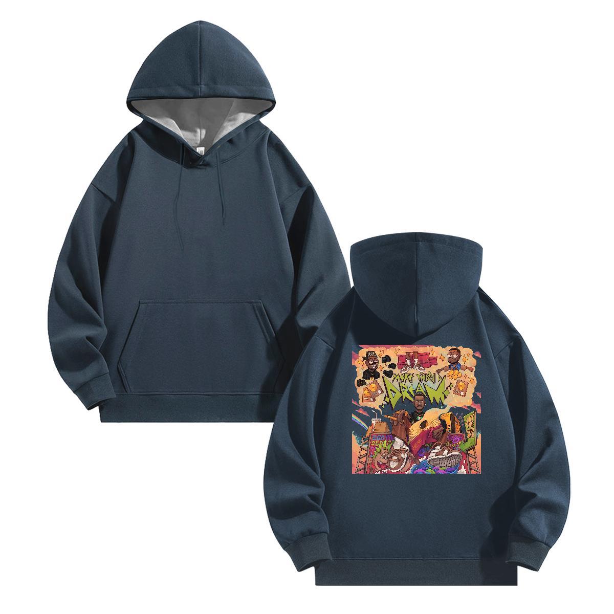 2024 Man Hoodie Skull Cool Design Couples Hoodie Tops Pullover Hoodie Hip Hop Street Warm Fleece Hooded Collar Long Sleeve