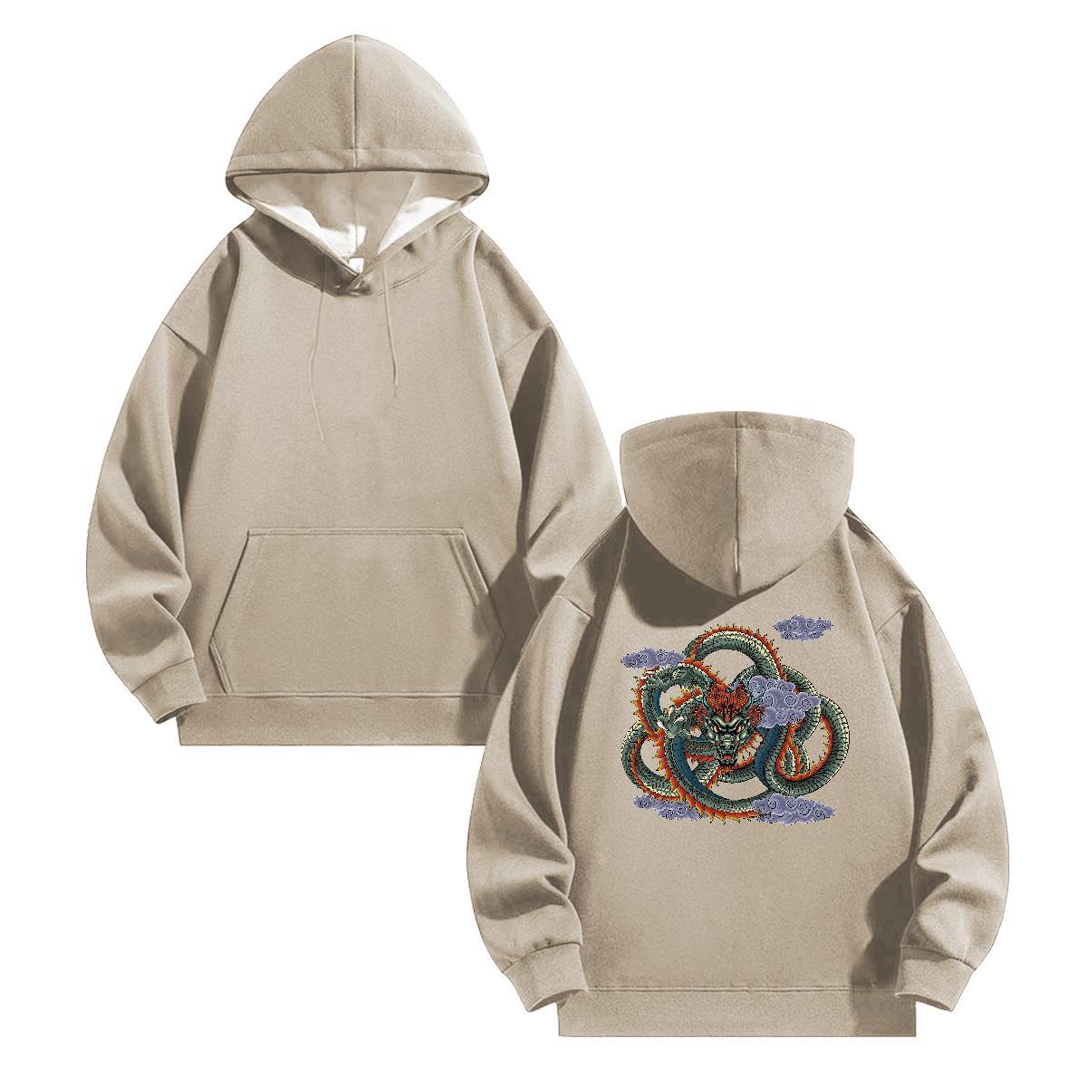 Fashion Design Hoodie for Men Anime Oversized US Size Classic Men's Hooded Sweatshirt Wear Casual Thick Fleece Breathable Hooded Collar