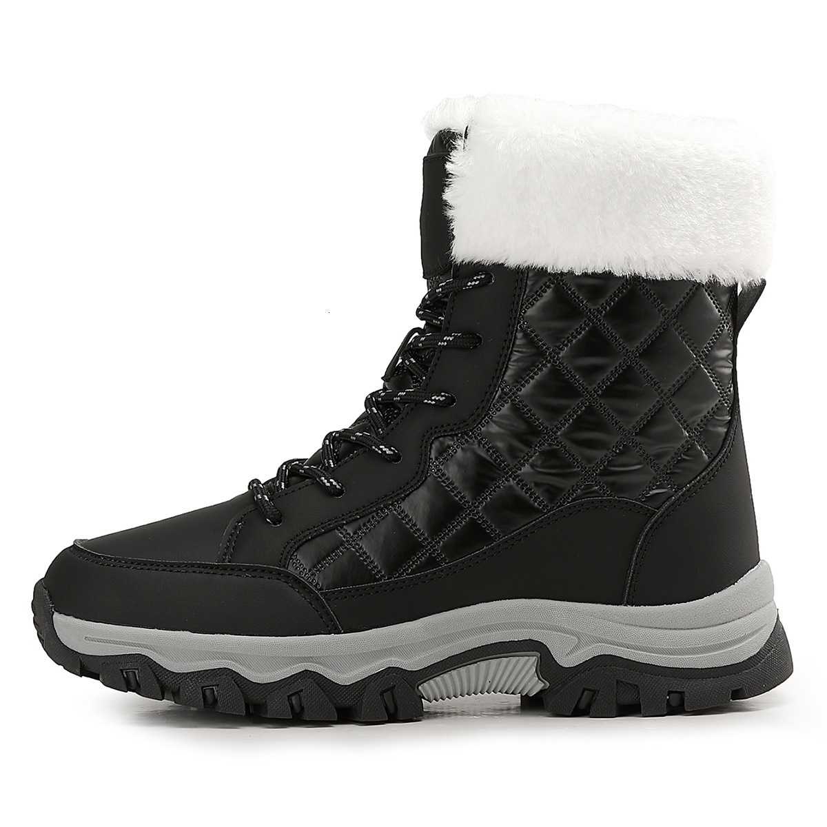 tourism sports Northeast plus size snow outdoor travel high top cotton shoes women's midsole boots winter