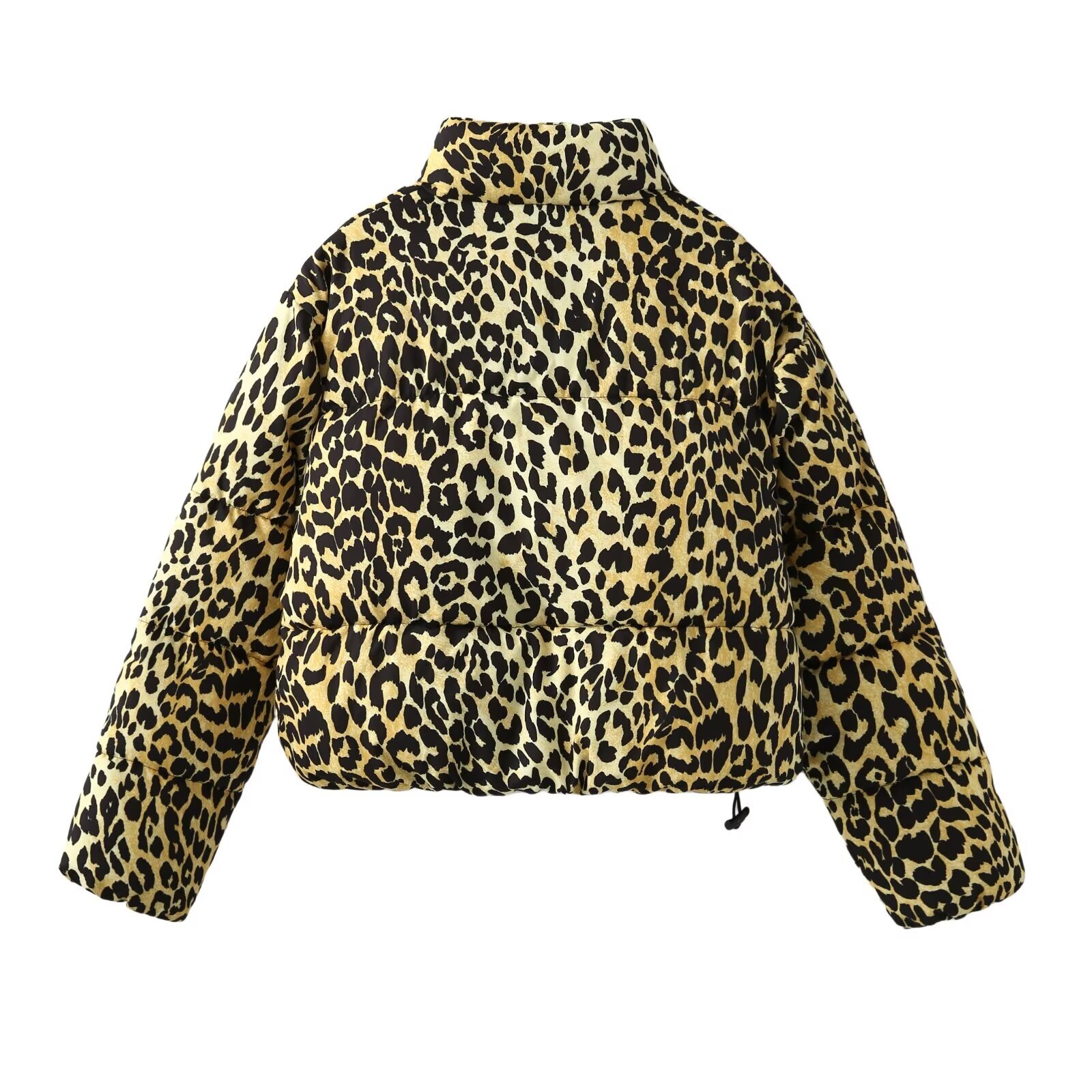 Leopard Print Jackets Women's Coat Parkas 2024 Inszart Long Sleeve Outerar With Zipper Outerwear Casacas Para Mujer Woman Jacket