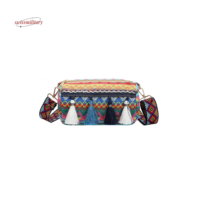 Ethnic style crossbody Bohemian striped shoulder bag, market trend, women's travel bag #14 swissmilitary