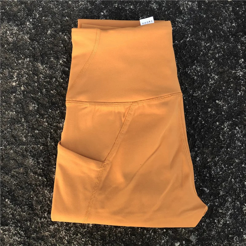 Solid Color High Waist Quality Yoga Legging Side Pocket Fitness Women Sport Pant Soft Comprehensive Training Jogging Compression 241008